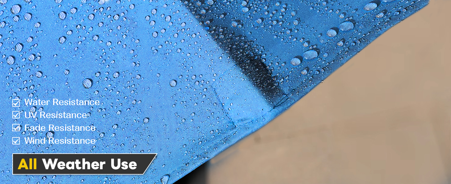 YODOLLA large patio umbrella rust-resistant construction