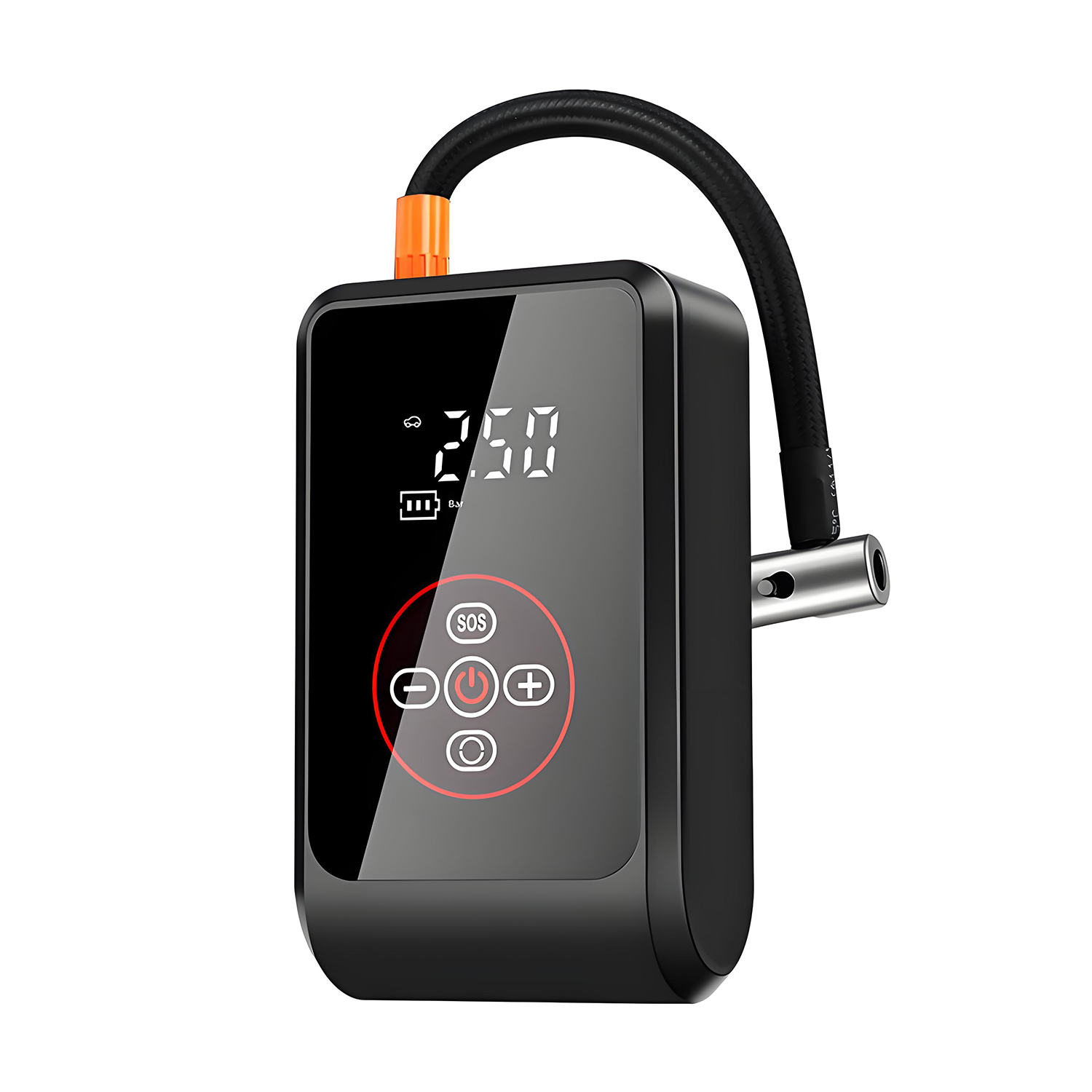 QUMOX Portable Tire Inflator Air Compressor, 4000mAh Rechargeable Air Pump for Car, Motorcycle, Bicycle, and Sports Equipment
