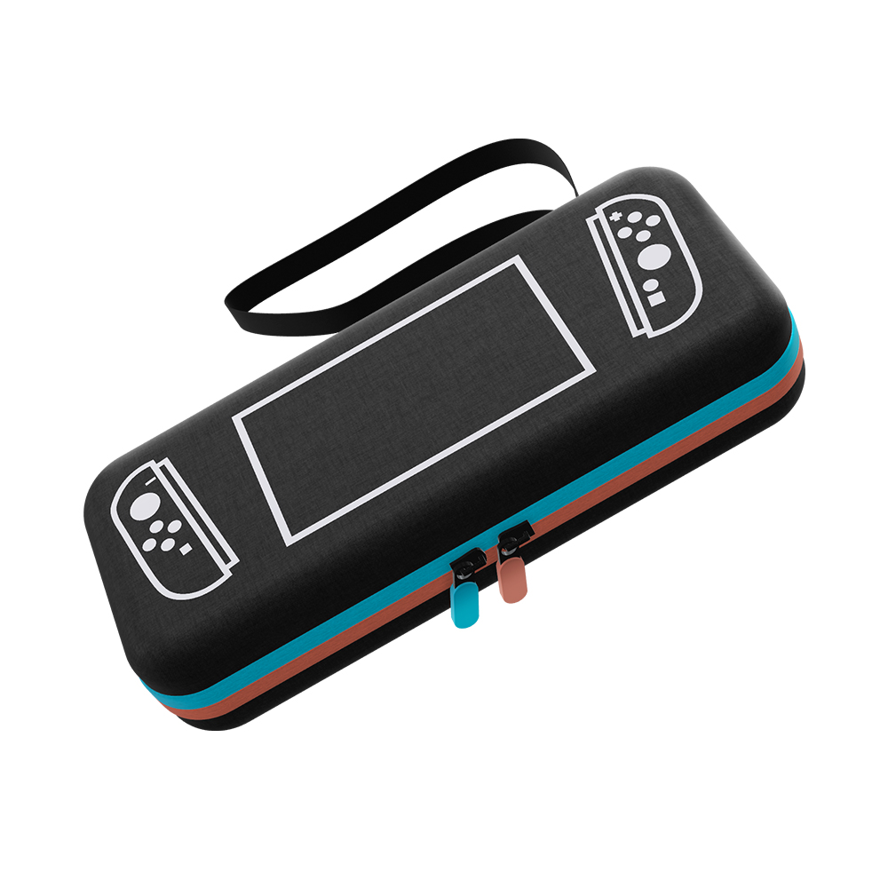 QUMOX Carrying Case Compatible with Switch 2 – Hard Shell Protective Travel Storage Pouch with Wrist Strap, Card Slots & Zipper Mesh Pocket – Fits Switch 2 Console & Accessories [video game]