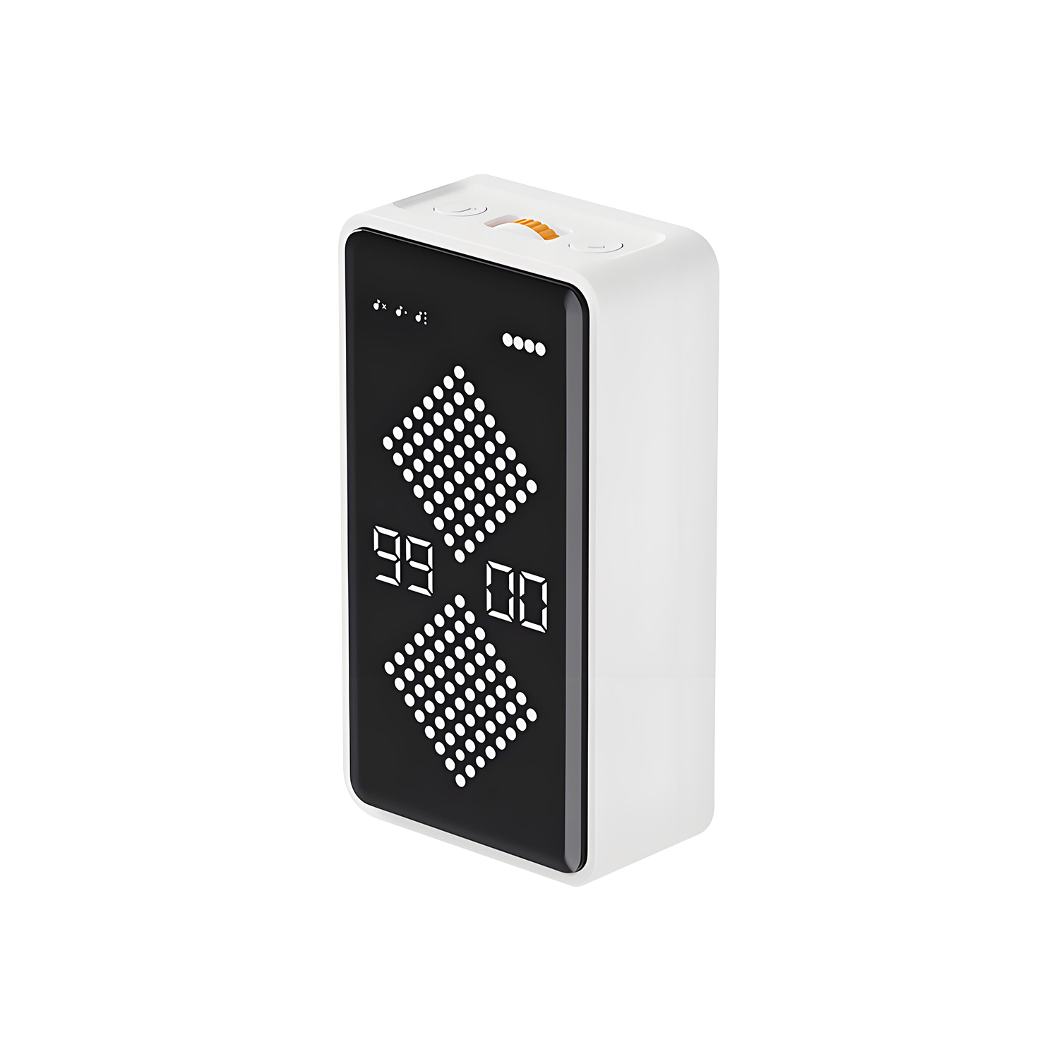 QUMOX F8 Hourglass Gravity Timer – Digital Flip Countdown & Count-Up Timer with LED Display, Magnetic Absorption, Silent Operation, Rechargeable, for Study, Cooking, and Work (1–99 Minutes)