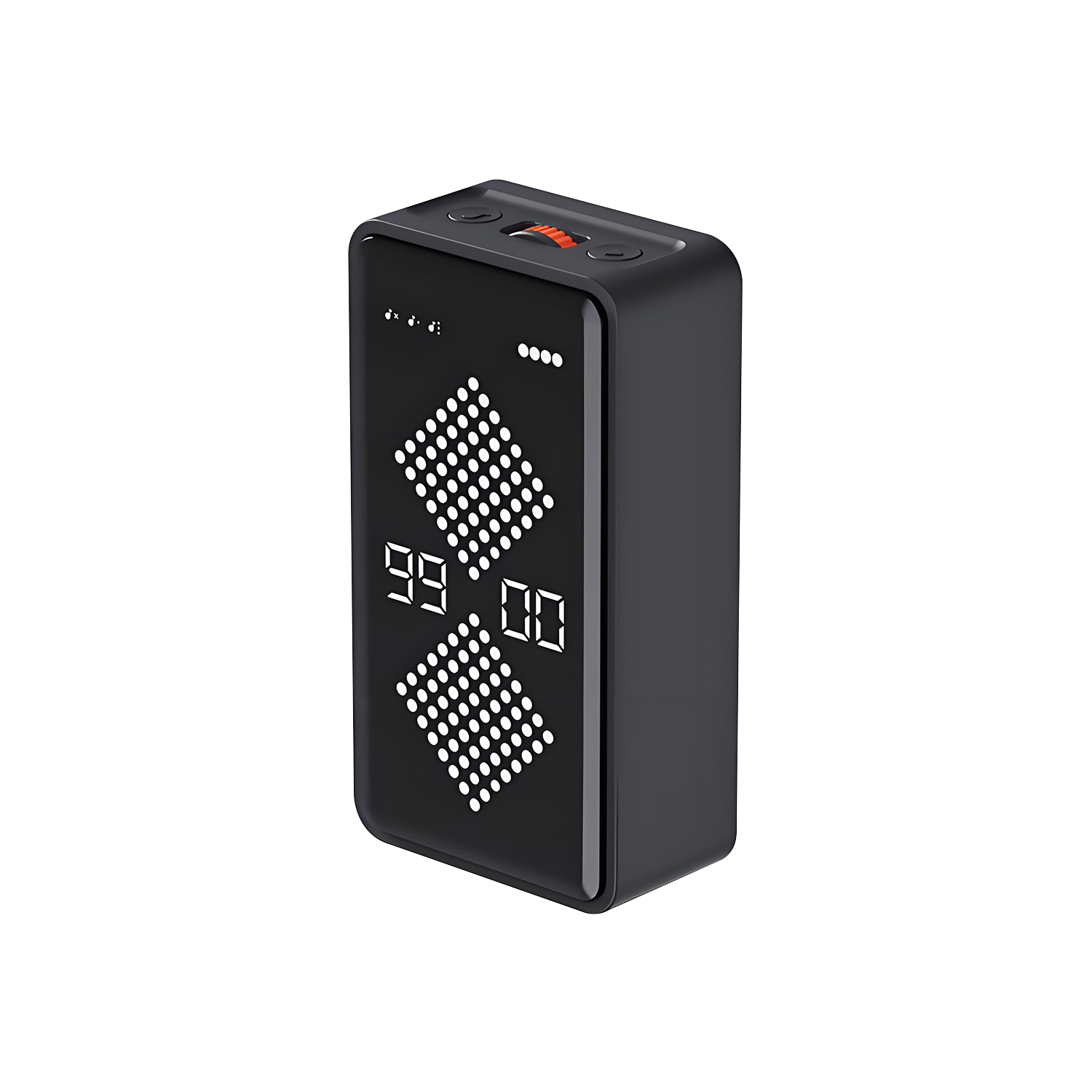 QUMOX F8 Hourglass Gravity Timer – Digital Flip Countdown & Count-Up Timer with LED Display, Magnetic Absorption, Silent Operation, Rechargeable, for Study, Cooking, and Work (1–99 Minutes)