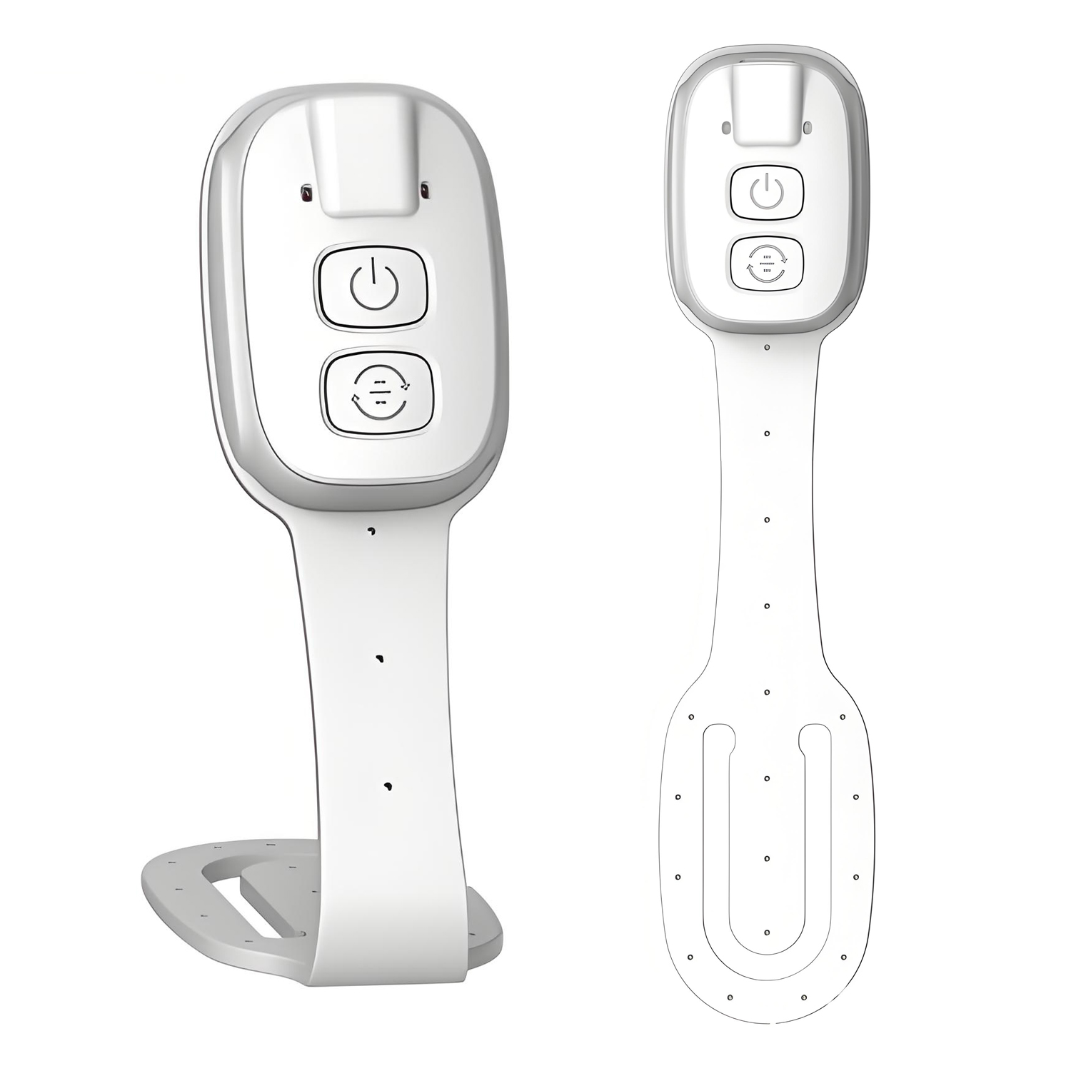 QUMOX Rechargeable LED Clip-On Reading Light with 7 LEDs, Adjustable Brightness, 3 Color Temperatures, Compact and Portable Book Light for Travel and Bedtime Reading, White
