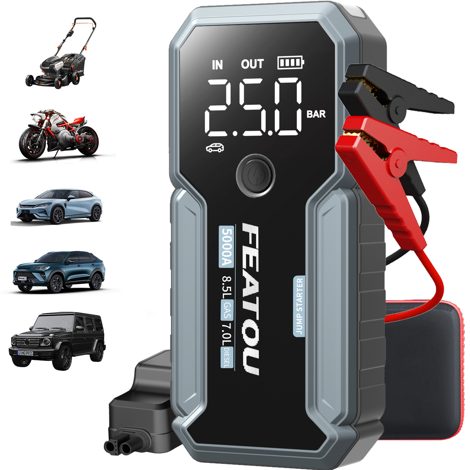 Portable Car Jump Starter,5000A Battery Charger,SuperSafe 12V Lithium Jump Box | eBay Portable Car Jump Starter,5000A Battery Charger,SuperSafe 12V Lithium Jump Box | eBay