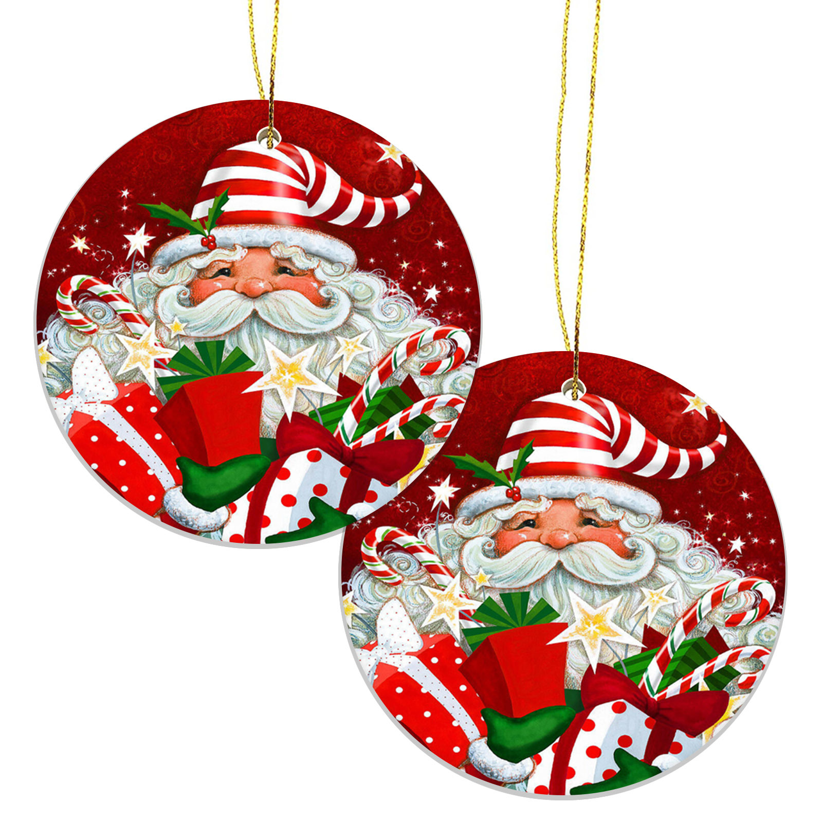 圣诞装饰圆形挂件