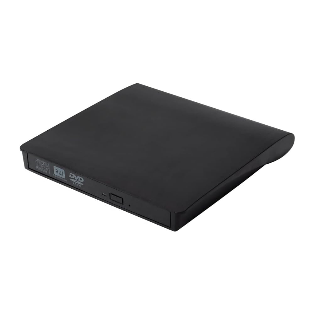 QUMOX USB 3.0 Portable CD/DVD Drive, White, for Laptop, Desktop PC, Windows, Linux, Mac OS